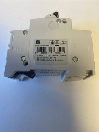 ABB Stotz-Kontakt S202MT-C20 , Sicherungsautomat C-Char., 10 kA, 20 A, 2P , 2CDS4