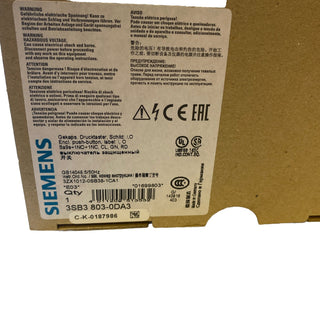 Siemens 3SB3803-0DA3 Gehäuse 22mm 3 Befehlsstellen neu2