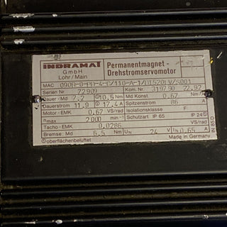 Rexroth Indramat MAC090B-0-PD-4-C/110-A-1/DT520IV/S001 Servomotor2