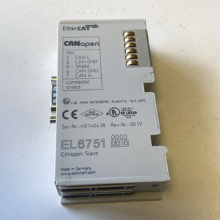 Beckhoff EL6751 | EtherCAT-Klemme CANopen-Master/Slave | Gebraucht