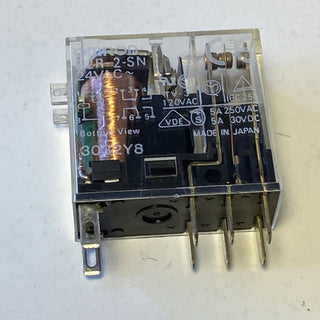 6x OMRON G2R-2-SN Industrierelais – 2 Wechsler (DPDT) –24vac0