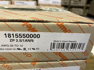 20x Weidmüller 1815550000 Steckverbinder ZP 2.5/1AN/9 | 9-polig | Neu & OVP1