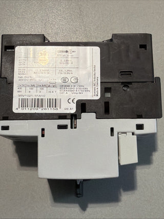 Siemens Leistungsschalter / Circuit Breaker 3RV1021-1FA101