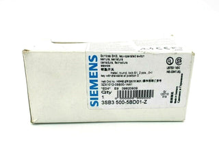 Siemens 3SB3500-5BD01-Z Schlüsselschalter 22mm Metall neu0