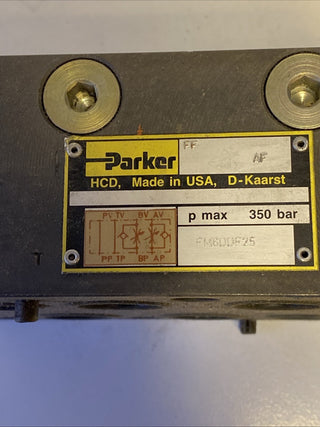 Parker FM6DD Drucksteuerungsventil 6000 Psi Hochdruck SPS PLC Gebraucht2