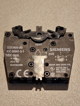 4xSiemens 3SB3400-0K Contact block 1NC0