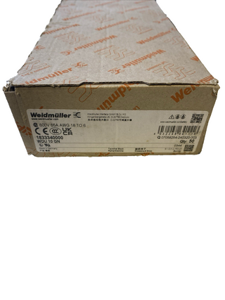 50x Weidmüller Durchgangs-Reihenklemme WDU 10 GN (Art.-Nr. 1833340000) – NEU & O