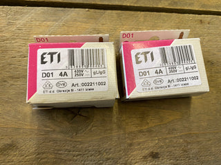 4X 10 STÜCK NEOZED Sicherungseinsätze - Sicherungen - D01/D022