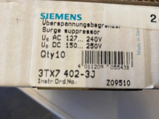 4x Siemens 3TX7 402-3J 3TX7402-3J Überspannungsbegrenzer Z09811 -unused/OVP0