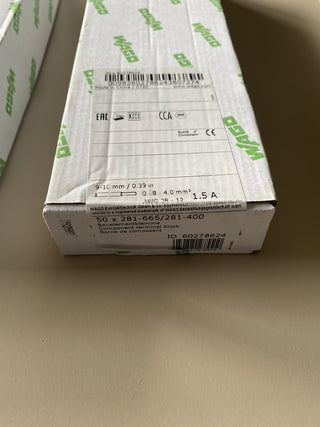 50X WAGO GmbH & Co. KG 4-Leiter Diodenklemme 281-665/281-4000