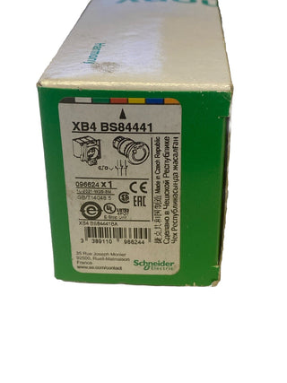 Schneider XB4BS84441 Pilzdrucktaster NOT-AUS rastend Drehentriegelung 1S+2Ö1