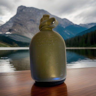 USMC MOLLE 1-LITER-KANTINENBEUTEL, mit Wasser Flasche  (COYOTE BROWN)13