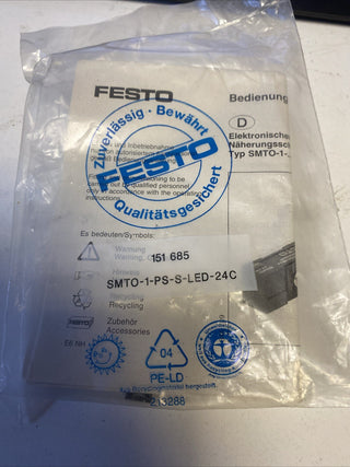 NEW FESTO  SMTO-1-PS-S-LED-24-C 151685 [24 MONTHS WARRANTY]0