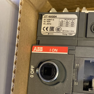 ABB OT160G04 Lasttrennschalter 4-polig 160A ohne Griff/Welle Neu5