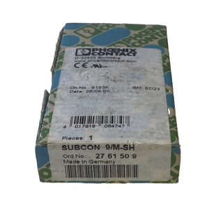 Phoenix Contact SUBCON 9/M-SH - 2761509 D-SUB Busstecker 9-polig Stift - NEU/OVP0