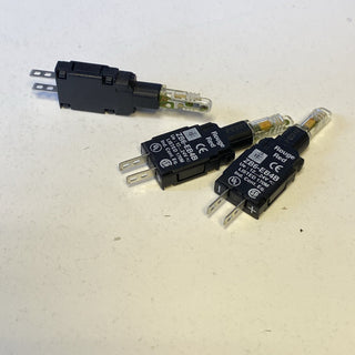 3x  ZB6EB4B Lampenfassung, ZB6, rot Integral LED, 12-24 V3