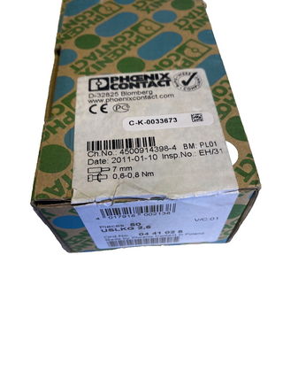 50x Phoenix Contact USLKG 2,5 0441025 Dreistock-Schutzleiterklemme1