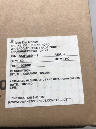 10x Tyco / TE Connectivity ST LWL-Steckverbinder 5501380-1 Multimode NEU & OVP3