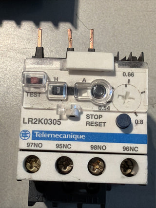 Telemecanique LR2K0305 TeSys thermisches Überlastrelais 0,54-0,8A – Gebraucht5