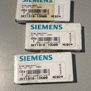 3x Siemens SIRIUS 3RT1916-1DG00 E02 Überspannungsbegrenzer S00 Diode – OVP /3