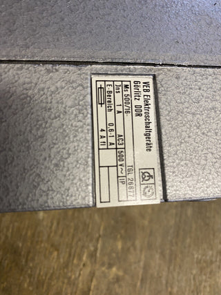 2X Elektroschaltgeräte Görlitz DDR 4