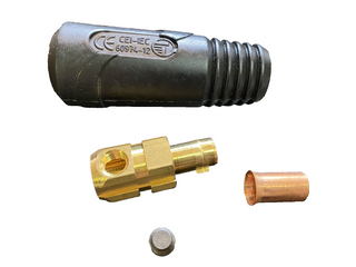 Schweißkabelstecker / Masse-Stecker SK 10-25 (Dorn Ø 9mm)0