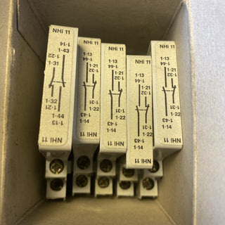 5x Klöckner Moeller NHI11-PKZM1 Hilfsschalter / Hilfskontakt – NEU & OVP