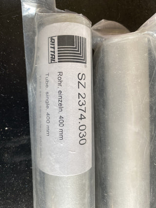 3x Rittal SG 2374.030 Montageelement Aluminium | Rohr einzeln L=400mm | NEU2