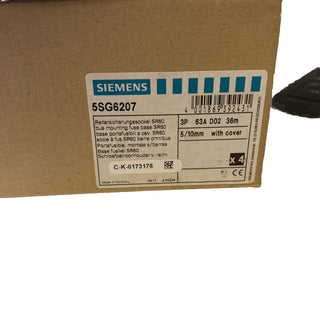 Siemens 5SG6207 NEOZED Sicherungssockel D02 3-polig 63A neu2