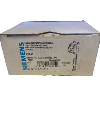 SIEMENS 3RV1 011-1DA10 Sicherungsautomat2