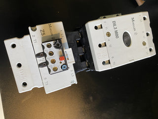 Moeller DIL3M80 Leistungsschütz + Z5 Motorschutzrelais + 11S Hilfsschalter geb0