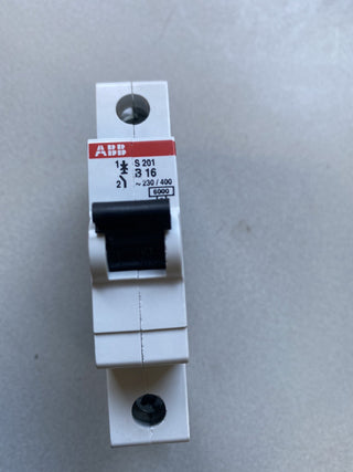 ABB S201-B16 Leitungsschutzschalter 1-polig 16A Sicherung 6kA – Gebraucht0