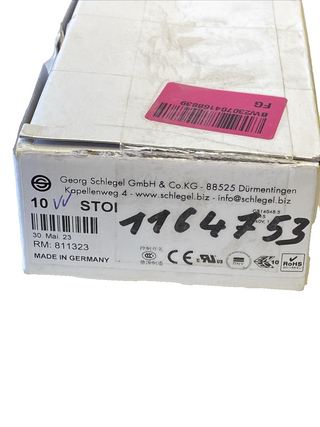 10x Schlegel STOI Drucktaster – Weiß – IP65/67 – NEU & OVP1