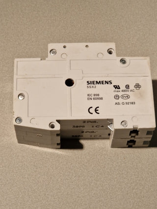 Leitungsschutzschalter Siemens 5SX2204-7 Sicherungsautomat 5SX22 C4 4A 2polig#112