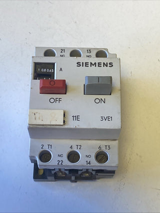 Siemens 3VE1010-2F Manueller Motorschutzschalter für industriellen Einsatz0