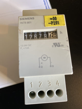 Siemens 7KT5801 mechanischer Zeitzähler Betriebsstundenzähler 10-27V DC geb0