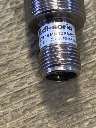 di-soric DCB 18 MN 12 PS-B3 Induktiver Näherungssensor M18 PNP NO 12mm – Top Zus4