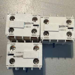 3x Schneider Electric LA1KN11 Hilfsschalterblock – GEBRAUCHT6