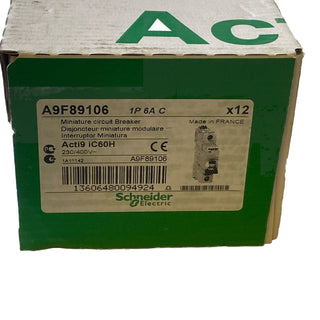 12x Schneider Electric Acti9 iC60H B16 A9F89106 Leitungsschutzschalter 1P 6A C N2