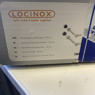 Locinox Torbandpaar SWING40-150 mit Feder, Achse 150mm,4
