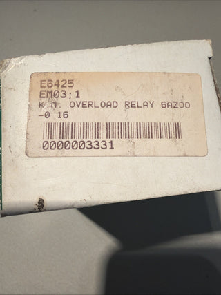 Moeller (Eaton) Z00-1,6 Motorschutzrelais 1,0 - 1,6A | EAN 40150806017843