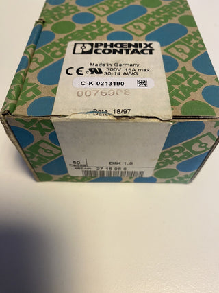 50x Phoenix Contact DIK 1,5 Initiatoren- / Aktorenklemme 2715966 – Neu & OVP0