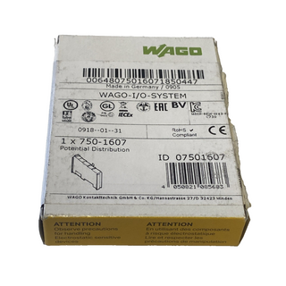 WAGO 750-1607 Potentialvervielfältigung 8+/8- SPS-Modul Neu OVP0