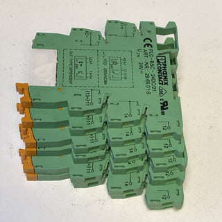 Phoenix Contact PLC-BSC-24DC/21 Relaissockel 6x Koppelrelais 2966618 24V geb4