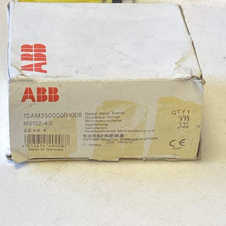 ABB MS132-4.0 Motorschutzschalter 2,5–4,0A 1SAM350000R1008 neu2