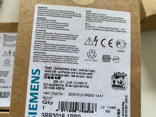 Siemens SIRIUS Überlastrelais 3RB3016-1RB0 | NEU & OVP0