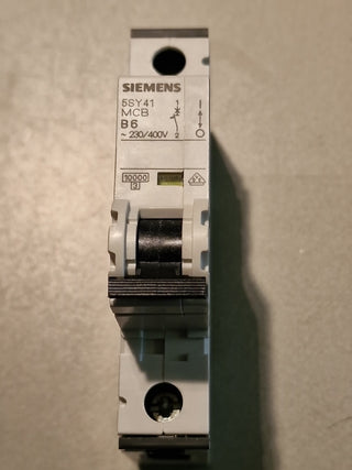 2xSiemens Leitungsschutzschalter 5SY4106-6 breaker 5SY41 MCB B6 230/400V#110
