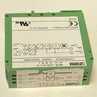 Phoenix Contact Strommessumformer MCR-S20/U/I-0/ 2808857 0-20A 0-10V 0-20mA5