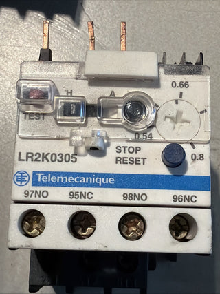 Telemecanique LR2K0305 TeSys thermisches Überlastrelais 0,54-0,8A – Gebraucht0