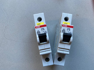 2x ABB S261 C10 Leitungsschutzschalter 1-polig 10A Sicherung 6kA – Gebraucht2